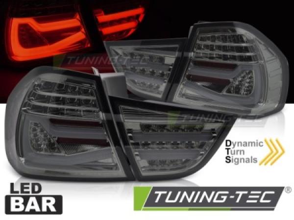 Voll LED Lightbar Rückleuchten für BMW E90 LCI Limo Bj. 08-12 Smoke