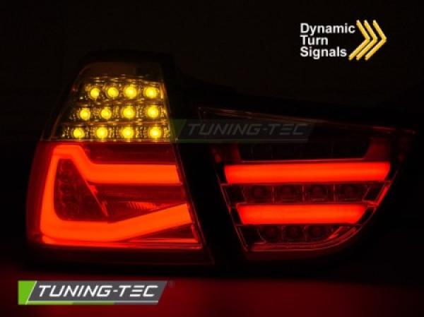 Voll LED Lightbar Rückleuchten für BMW E90 LCI Limo Bj. 08-12 Smoke