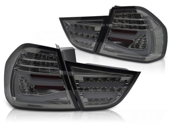 Voll LED Lightbar Rückleuchten für BMW E90 LCI Limo Bj. 08-12 Smoke
