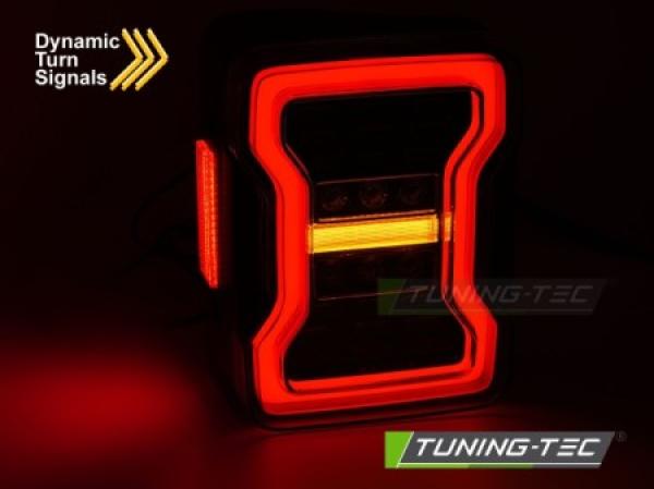 LED Lightbar Rückleuchten für Chrysler Jeep Wrangler JK ab 2007 Schwarz dynamischen Blinker