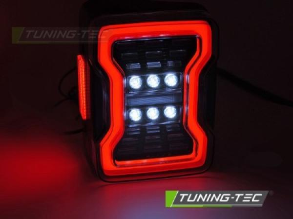 LED Lightbar Rückleuchten für Chrysler Jeep Wrangler JK ab 2007 Schwarz dynamischen Blinker