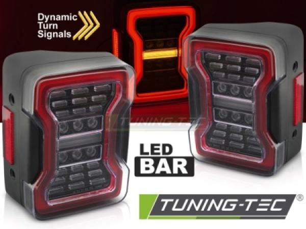 LED Lightbar Rückleuchten für Chrysler Jeep Wrangler JK ab 2007 Schwarz dynamischen Blinker