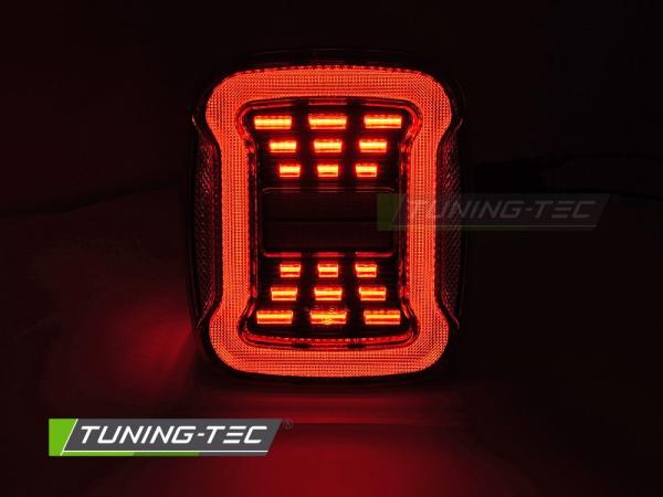 VOLL LED Upgrade Design Rückleuchten Set für Chrysler Jeep Wrangler YJ 91-96 / TJ 96-06 rot/weiß dynamisch