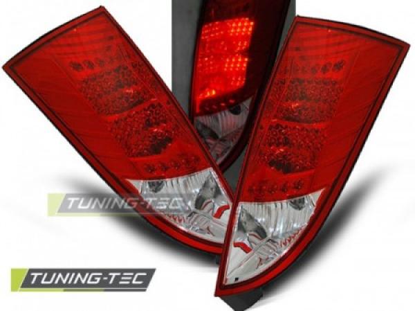 LED Rückleuchten für Ford Focus MK1 Bj. 98-04 Rot/Chrom