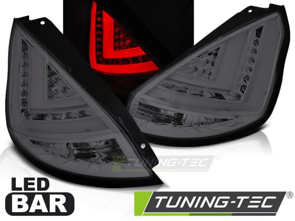 LED Lightbar Rückleuchten für Ford Fiesta MK7 Bj. 13-17 Smoke
