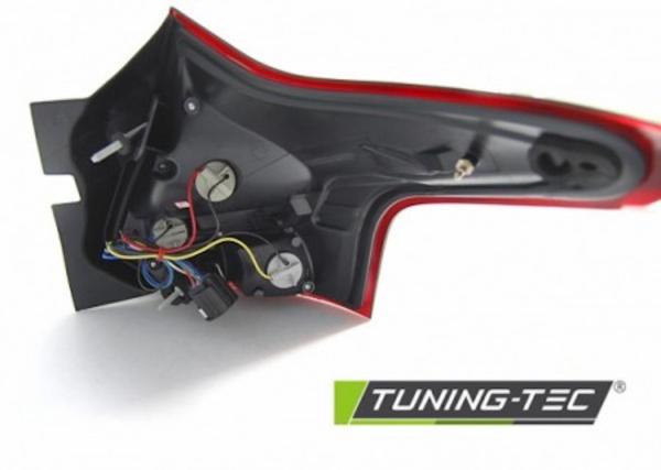 LED Lightbar Rückleuchten für Ford Focus MK3 Bj. 11-14 Rot/Chrom