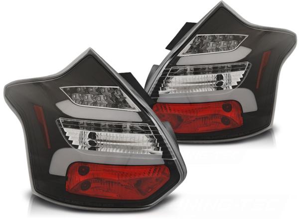 LED Lightbar Rückleuchten für Ford Focus MK3 Bj. 11-14 Schwarz