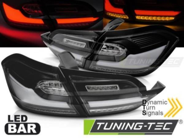 Voll LED Lightbar Rückleuchten für Ford Fiesta MK8 Bj. 17-21 Schwarz