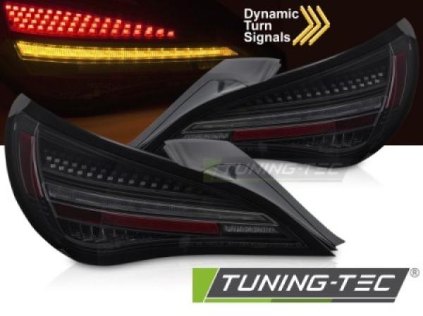 Voll LED Lightbar Rückleuchten für Mercedes Benz CLA C117 13-19 Schwarz Smoke
