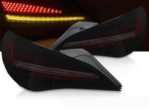Voll LED Design Rückleuchten Set für Mercedes Benz CLA C117 / X117 13-16 schwarz/rot/rauch dynamisch