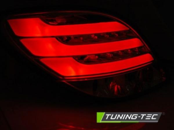 LED Lightbar Rückleuchten für Peugeot 207 Bj. 06-09 Chrom