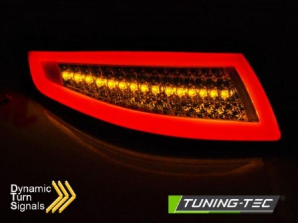 Voll LED Lightbar Rückleuchten für Porsche 911 997 Bj. 04-08 Rot/Smoke