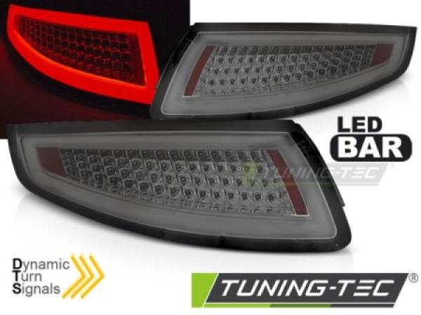 Voll LED Lightbar Rückleuchten für Porsche 911 997 Bj. 04-08 Smoke