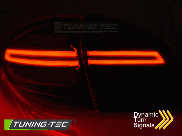 Voll LED Lightbar Rückleuchten für Porsche Cayenne 958 92A 10-14 Schwarz Smoke