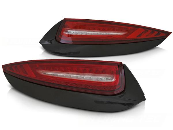 Voll LED Rückleuchten für Porsche 911 997 Facelift Bj. 2009-2012 Rot/Chrom