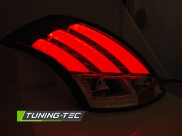 LED Lightbar Rückleuchten für Suzuki Swift IV (FZ, NZ) Bj. 10-17 Rot/Chrom
