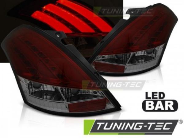 LED Lightbar Rückleuchten für Suzuki Swift IV (FZ, NZ) Bj. 10-17 Rot/Smoke