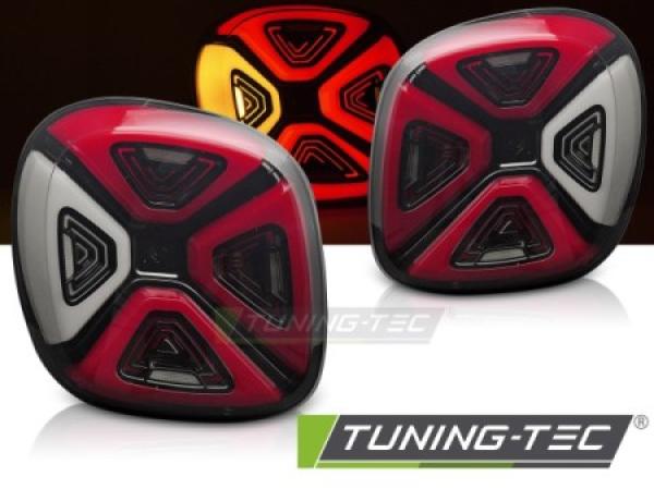 VOLL LED Lightbar Design Rückleuchten für Smart Fortwo /Forfour (453) 14-19 rot / rauch