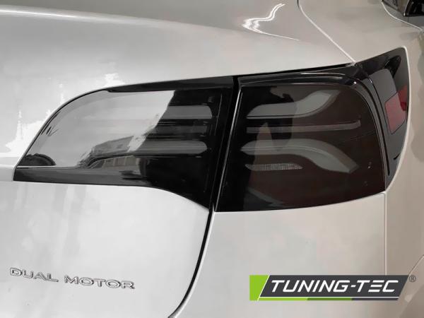 Voll LED Rückleuchten für Tesla Model 3 / Model Y Bj. 17-20 Schwarz Smoke