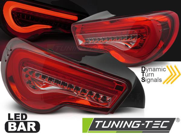 LED Lightbar Rückleuchten für Toyota GT86 Bj. 12-21 Rot dynamischer Blinker