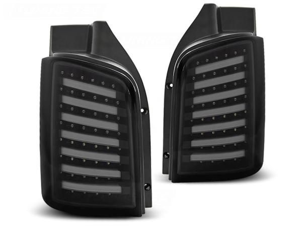 LED Lightbar Rückleuchten für VW T5 / T5 GP Bj. 03-15 Schwarz Smoke (Heckklappe)