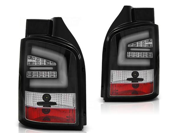 LED Lightbar Rückleuchten für VW T5 Bj. 03-09 Schwarz (Heckklappe)