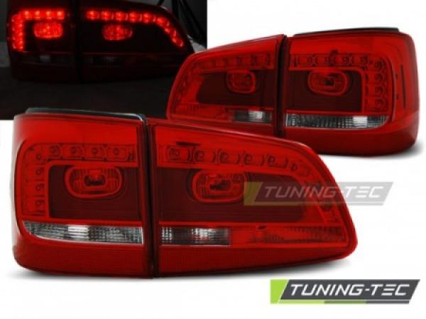 LED Rückleuchten für VW Touran 1T GP2 Facelift Bj. 10-15 Rot/Chrom
