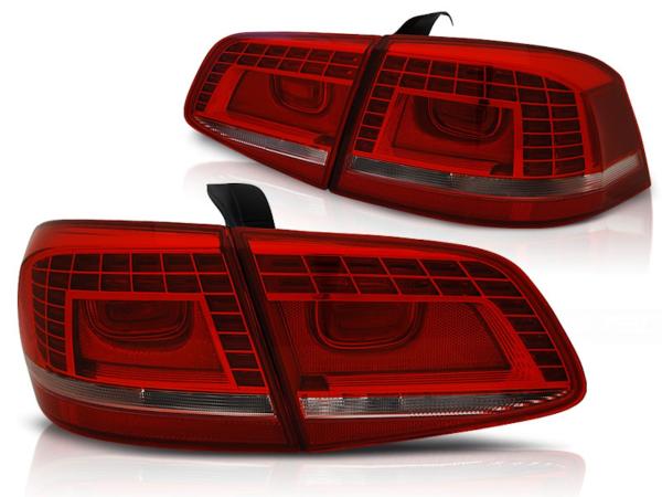 LED Rückleuchten für VW Passat 3C B7 Limo Bj. 10-14 Rot/Chrom