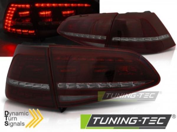 LED Rückleuchten für VW Golf 7 (VII) Limo Bj.12-17 Rot/Smoke dynamischer Blinker