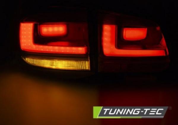 LED Lightbar Rückleuchten für VW Tiguan 5N Bj. 07-11 Rot/klar