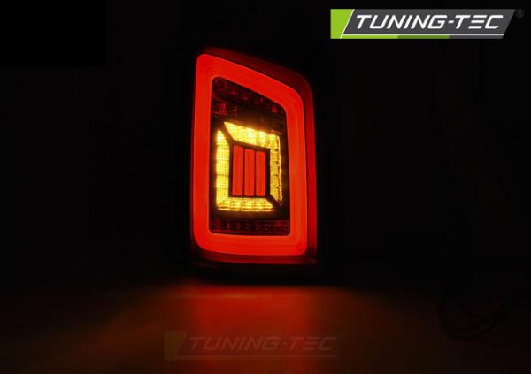 Voll LED Rückleuchten für VW T5 / T5 GP Bj. 03-15 Schwarz Smoke (Heckklappe)
