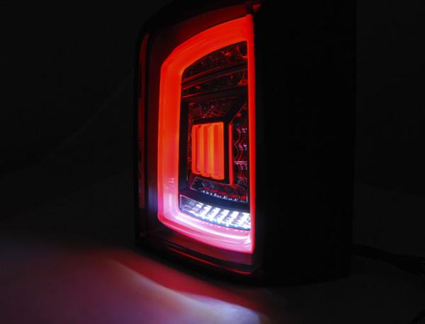 Voll LED Rückleuchten für VW T5 / T5 GP Bj. 03-15 Schwarz Smoke (Heckklappe)