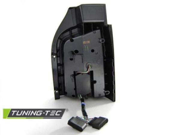 Voll LED Lightbar Rückleuchten für VW T5 / T5 GP 03-15 Schwarz Smoke Flügeltüren