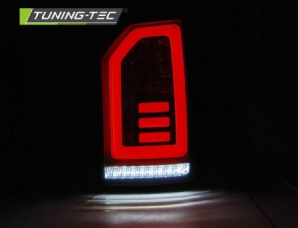 Voll LED Lightbar Rückleuchten für VW T6 Bj. 15-19 Schwarz Smoke (Heckklappe)r.l
