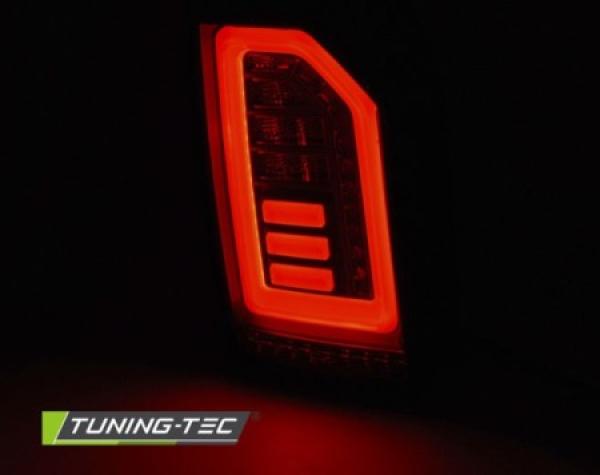 Voll LED Lightbar Rückleuchten für VW T6 Bj. 15-19 Schwarz Smoke (Heckklappe)r.l