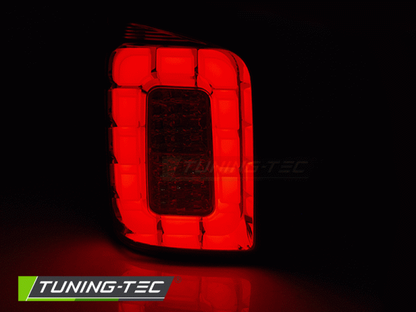 Voll LED Lightbar Rückleuchten für VW T6 15-19 Rot/Smoke (Flügeltüren / Halogen)
