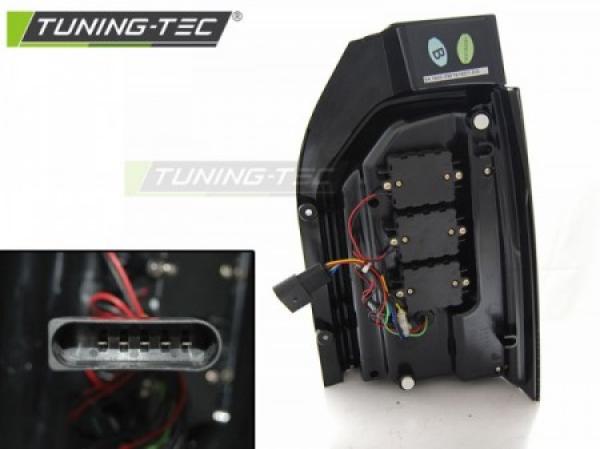 Voll LED Lightbar Rückleuchten für VW T6 15-19 Rot/Smoke (Heckklappe / Halogen)