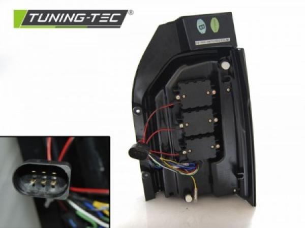 Voll LED Lightbar Rückleuchten für VW T6 Bj. 15-19 Rot/Smoke (Heckklappe / LED)