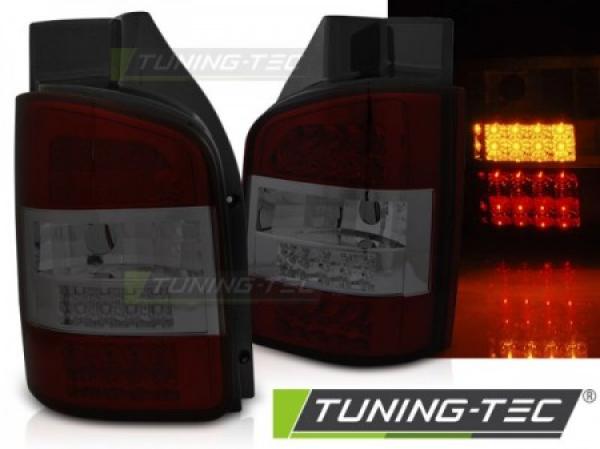 LED Rückleuchten für VW T5 Bj. 03-09 Rot/Smoke (Flügeltüren)