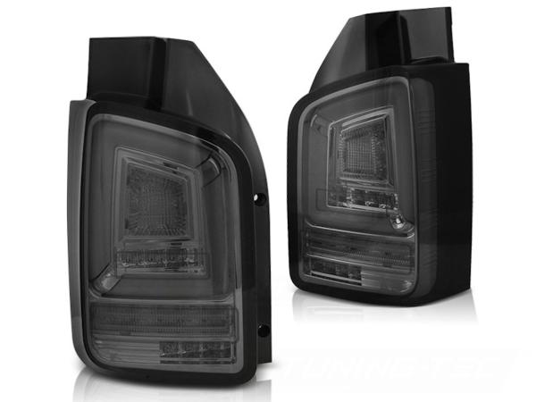 Voll LED Lightbar Rückleuchten für VW T5 Bj. 03-09 Smoke dynamischer Blinker