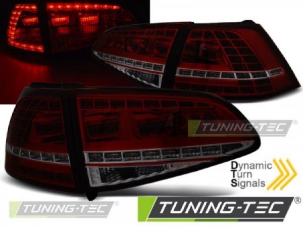 LED Rückleuchten für VW Golf 7 (VII) Limo Bj.12-17 Rot/Smoke dynamischer Blinker