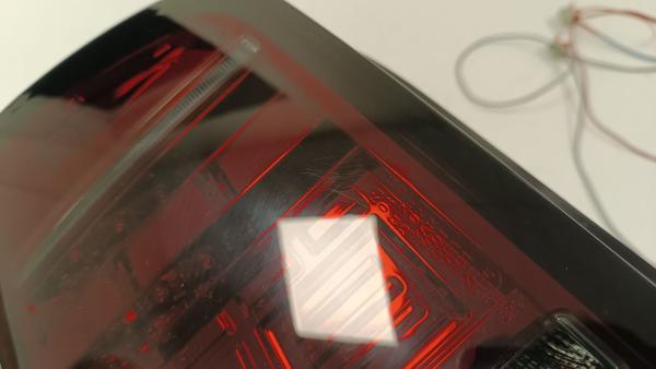 B-Ware  Voll LED Lightbar Rückleuchten für VW T6 15-19 Rot/Smoke (Flügeltüren / Halogen)