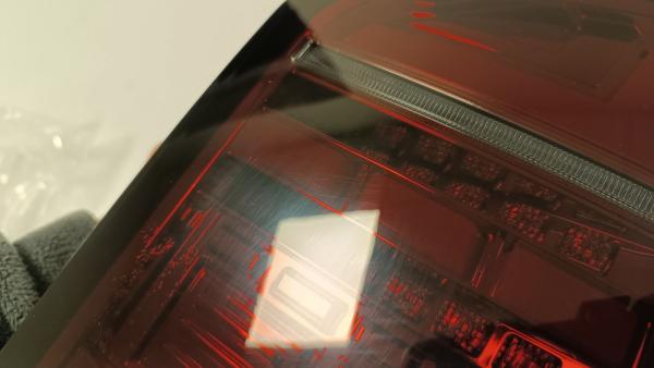 B-Ware  Voll LED Lightbar Rückleuchten für VW T6 15-19 Rot/Smoke (Flügeltüren / Halogen)