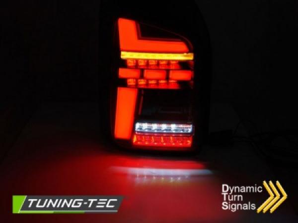 Voll LED Lightbar Rückleuchten für VW T6.1 Bj. 19- Smoke (Flügeltüren / Halogen)