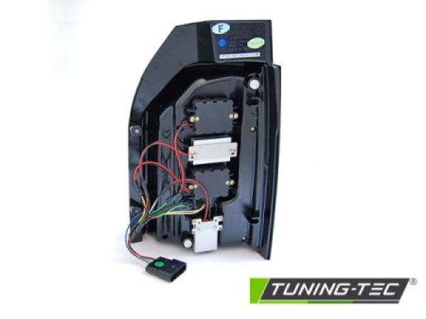 Voll LED Lightbar Rückleuchten für VW T6.1 19- Schwarz (Heckklappe / Halogen)