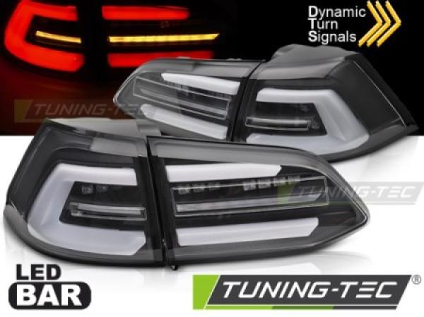 Voll LED Lightbar Rückleuchten für VW Golf 7  Variant Facelift 17-20 Schwarz