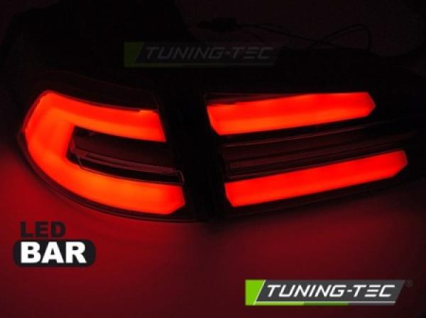 Voll LED Lightbar Rückleuchten für VW Golf 7 (VII) Variant 17-20 Rot/Chrom