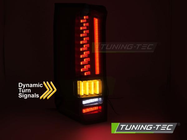 Voll LED Rückleuchten Set für VW CRAFTER / MAN TGE 2017+ schwarz/klar mit dynamischen Blinker