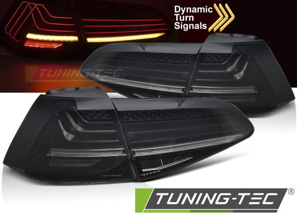 LaserLINE VOLaserLINE VOLL LED Rückleuchten Set für VW Golf 7 (VII) 13-19 schwarz/rauch mit dynamische BlinkerLL LED Rückleuchten Set für VW Golf 7 (VII) 13-19 kirschrot mit dynamische Blinker