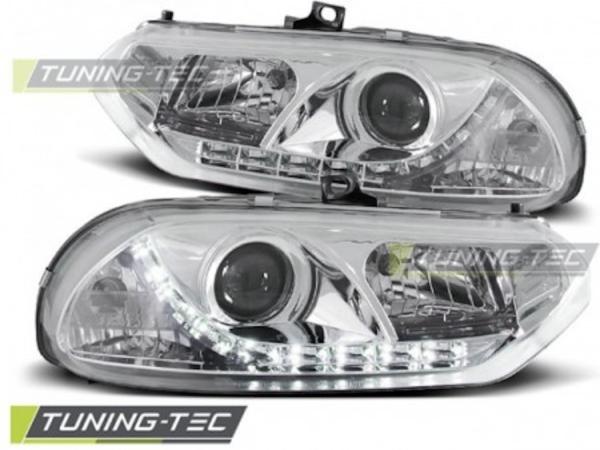 LED Tagfahrlicht - Design Scheinwerfer für Alfa Romeo 156 97-03 Chrom